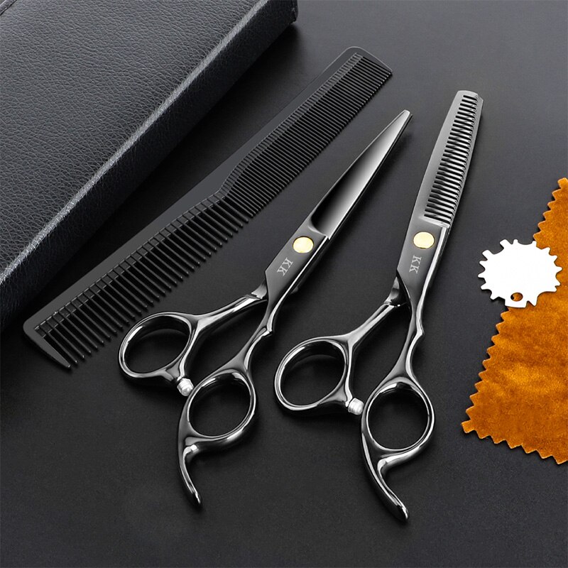 KK Japan Original Professional Hair Cutting Scissors Thinning Barber Scissors Set Salon Hairdressing Scissors Barber Tools Hair KK Japan Original Professional Hair Cutting Scissors Thinning Barber Scissors Set Salon Hairdressing Scissors Barber Tools Hair