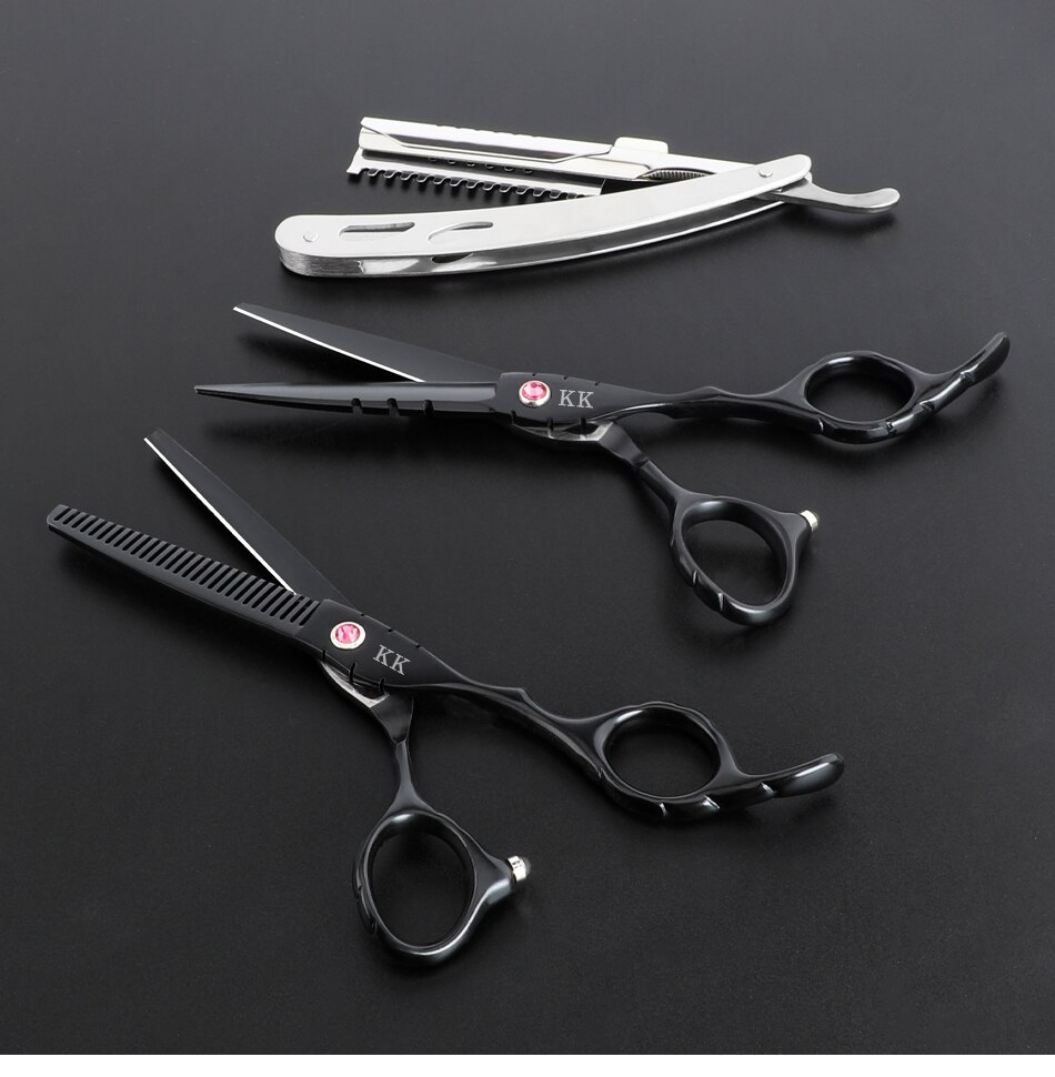 KK Japan Original Professional Hair Cutting Scissors Thinning Barber Scissors Set Salon Hairdressing Scissors Barber Tools Hair