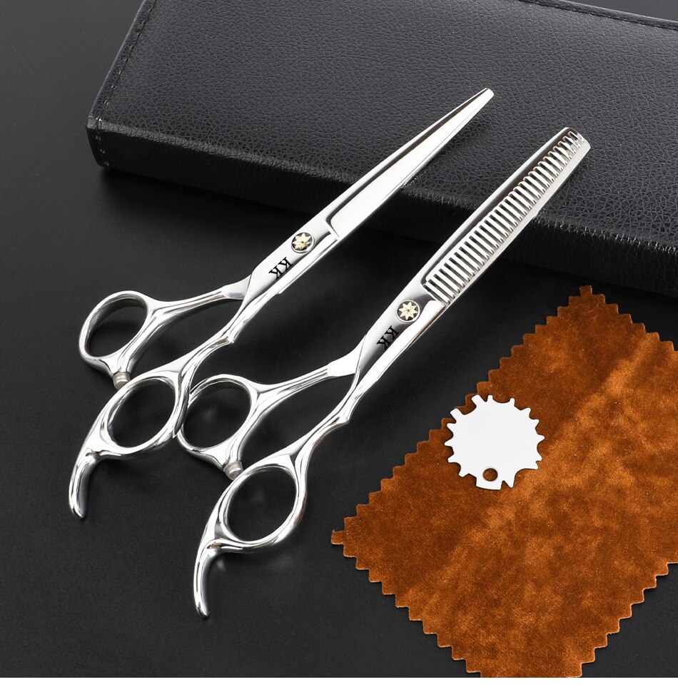 KK Japan Original Professional Hair Cutting Scissors Thinning Barber Scissors Set Salon Hairdressing Scissors Barber Tools Hair