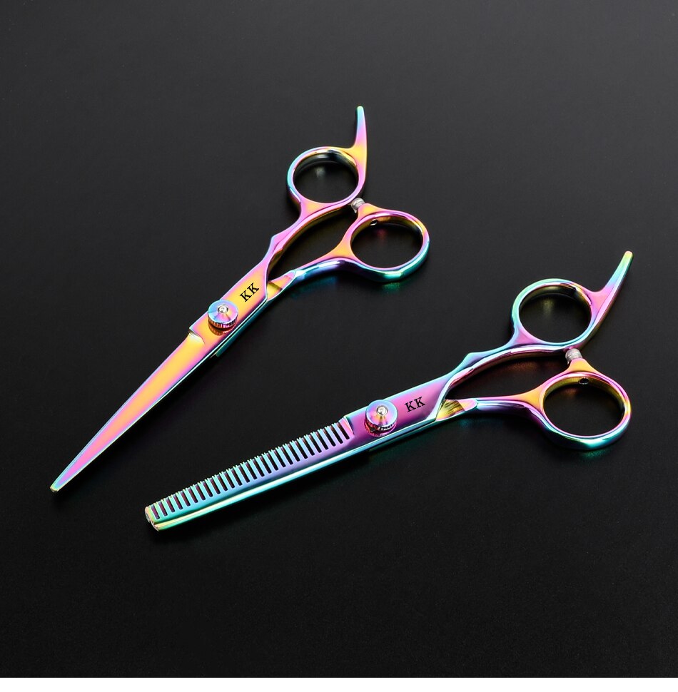 KK Japan Original Professional Hair Cutting Scissors Thinning Barber Scissors Set Salon Hairdressing Scissors Barber Tools Hair
