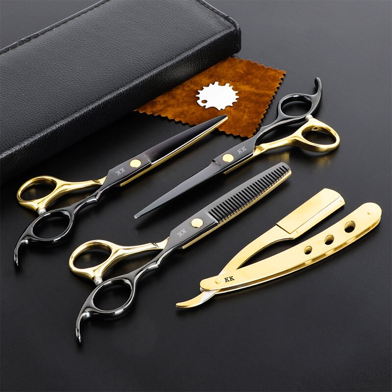 KK Japan Original Professional Hair Cutting Scissors Thinning Barber Scissors Set Salon Hairdressing Scissors Barber Tools Hair KK Japan Original Professional Hair Cutting Scissors Thinning Barber Scissors Set Salon Hairdressing Scissors Barber Tools Hair