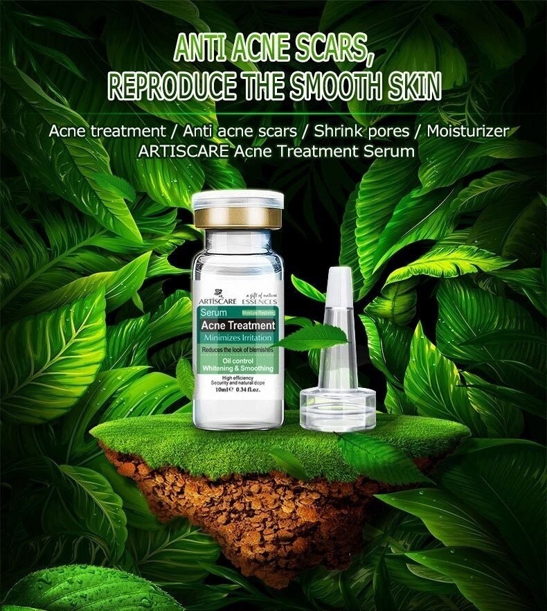 ARTISCARE Serum for Face Whitening Anti Wrinkles 8PCS Hyaluron Acid Anti Aging Vitamain C Essence Acne Skin Care Facial Product