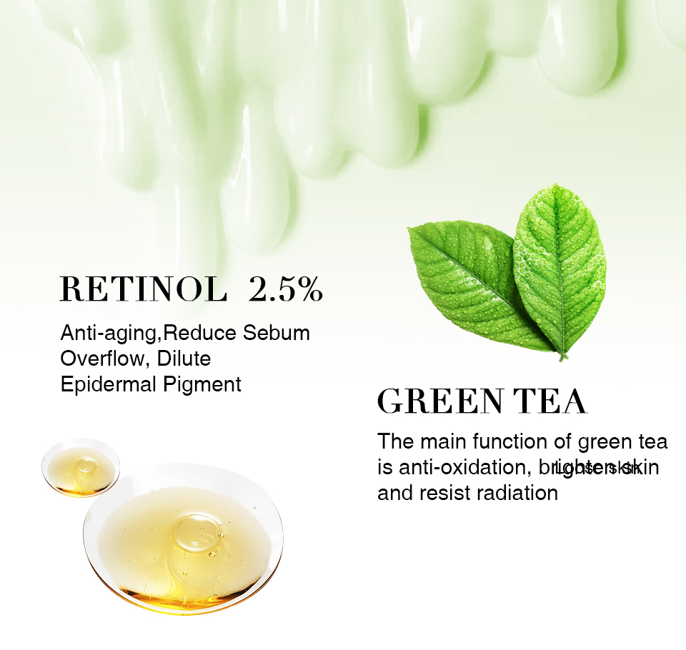 Facial Skin Serum Retinol Vitamin A  Moisturizing Brighten Firming Anti-Wrinkle Anti-Aging Care 30ml
