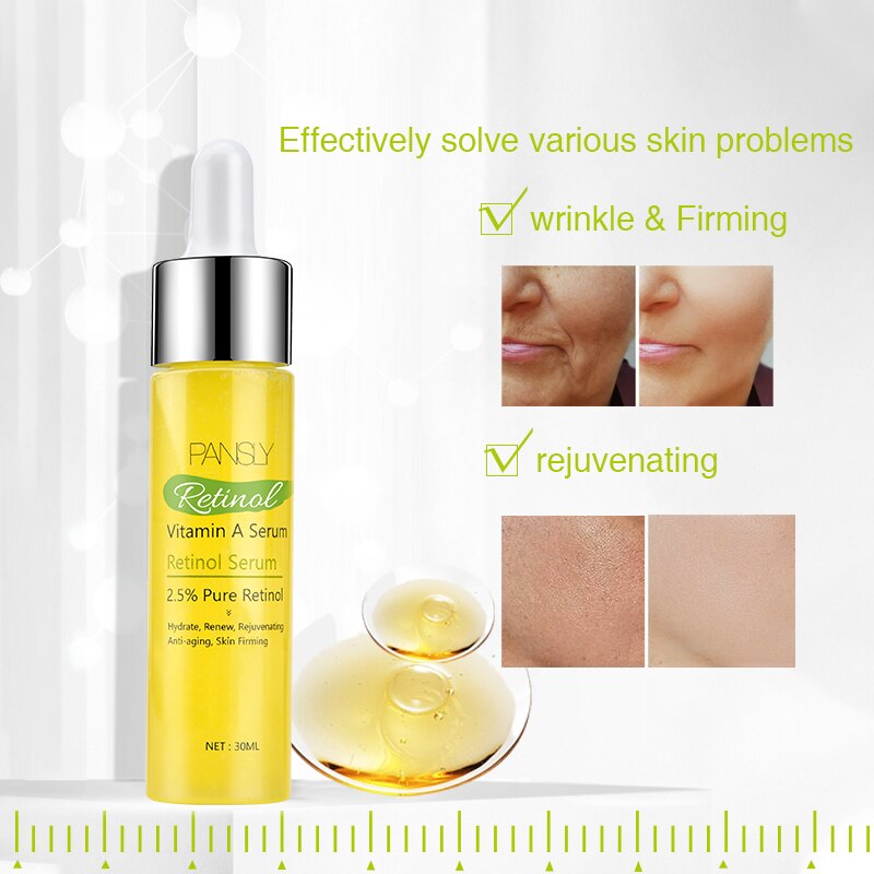 Facial Skin Serum Retinol Vitamin A Moisturizing Brighten Firming Anti-Wrinkle Anti-Aging Care 30ml Facial Skin Serum Retinol Vitamin A Moisturizing Brighten Firming Anti-Wrinkle Anti-Aging Care 30ml