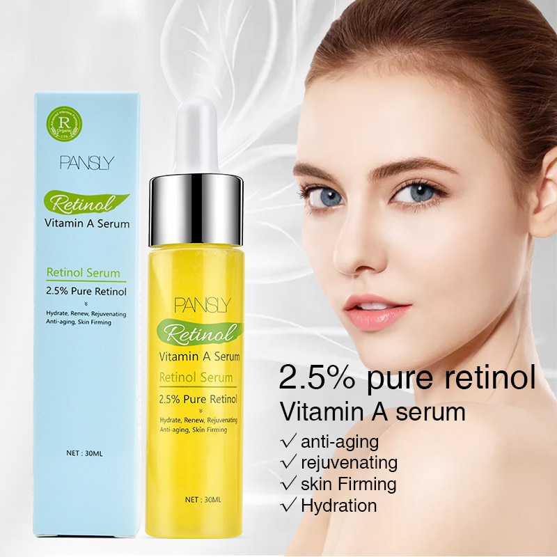 Facial Skin Serum Retinol Vitamin A Moisturizing Brighten Firming Anti-Wrinkle Anti-Aging Care 30ml Facial Skin Serum Retinol Vitamin A Moisturizing Brighten Firming Anti-Wrinkle Anti-Aging Care 30ml