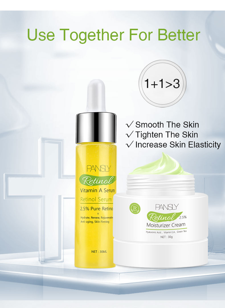 Facial Skin Serum Retinol Vitamin A  Moisturizing Brighten Firming Anti-Wrinkle Anti-Aging Care 30ml