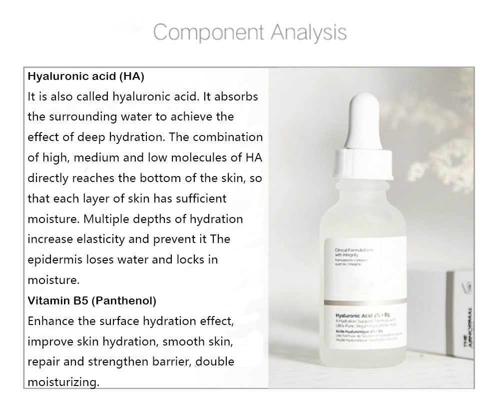 2% Hyaluronic Acid + B5 Serum Moisturizing Nourishing Dry Skin Care Firming Oil Control Multi-effect Facial Essence Dropshipping 2% Hyaluronic Acid + B5 Serum Moisturizing Nourishing Dry Skin Care Firming Oil Control Multi-effect Facial Essence Dropshipping