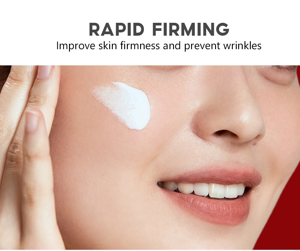VIBRANT GLAMOUR Six Peptides Face Cream Anti Aging Wrinkle Whitening Moisturizing Collagen Firming Skin For Women Skin Care 30g