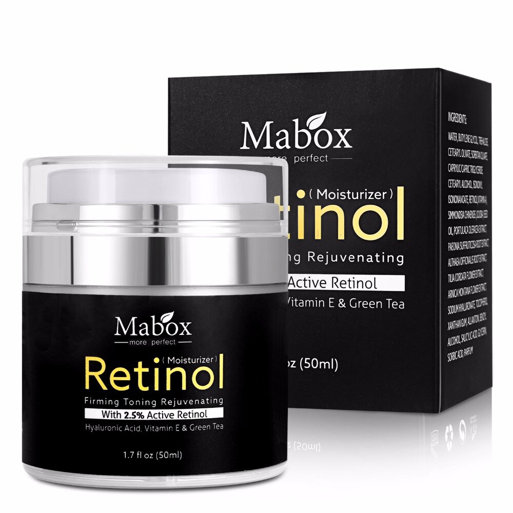 Mabox 2.5%Moisturizer Retinol Facial Cream Pure Retinol For Face Hyaluronic Acid Antiaging Vitamin E Collagen Retin-a Cream Mabox 2.5%Moisturizer Retinol Facial Cream Pure Retinol For Face Hyaluronic Acid Antiaging Vitamin E Collagen Retin-a Cream