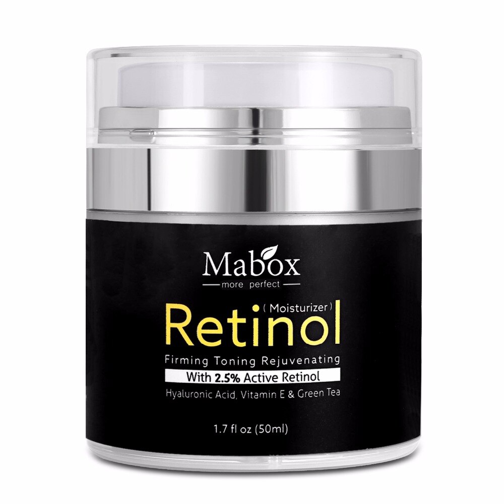 Mabox 2.5%Moisturizer Retinol Facial Cream Pure Retinol For Face Hyaluronic Acid  Antiaging Vitamin E Collagen Retin-a Cream