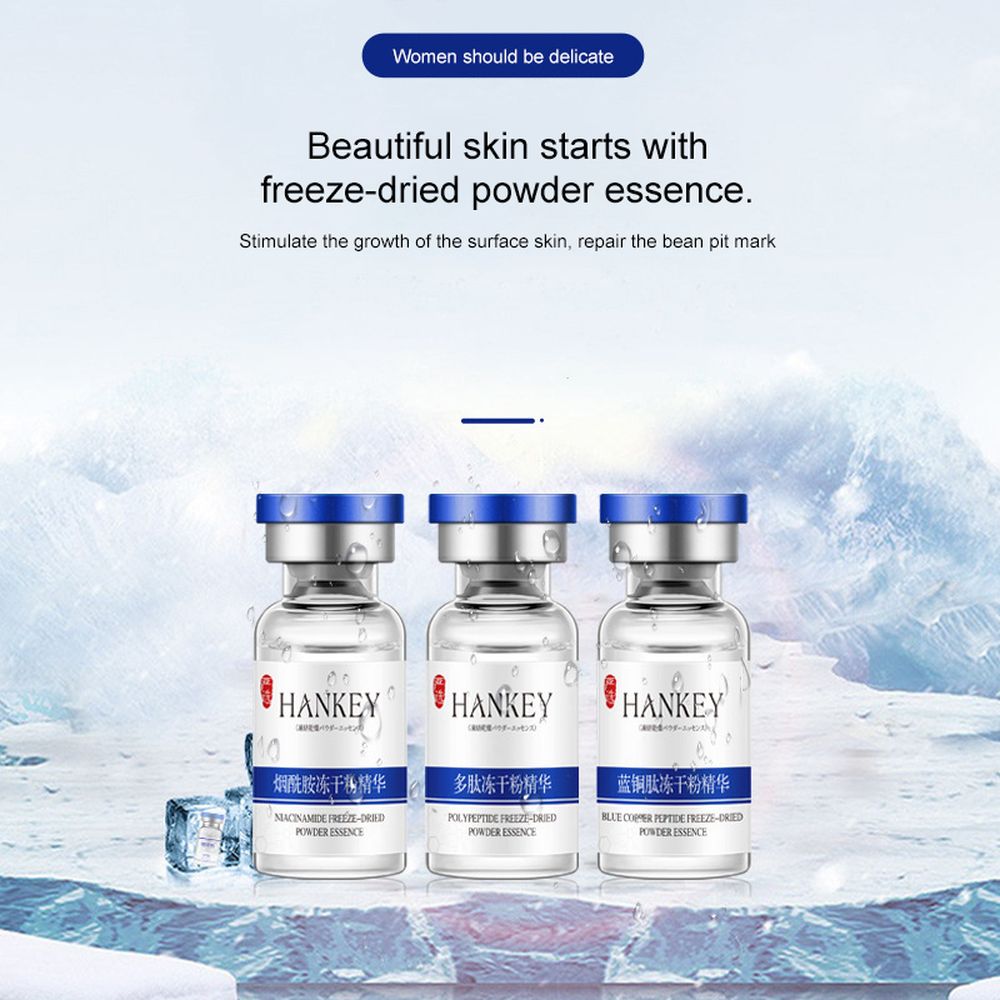 Blue Copper Peptide Lyophilized Powder Face Serum Set Whitening Anti-Wrinkle Lifting Nourishing Shrink Pore Face Serum Skin Care Blue Copper Peptide Lyophilized Powder Face Serum Set Whitening Anti-Wrinkle Lifting Nourishing Shrink Pore Face Serum Skin Care