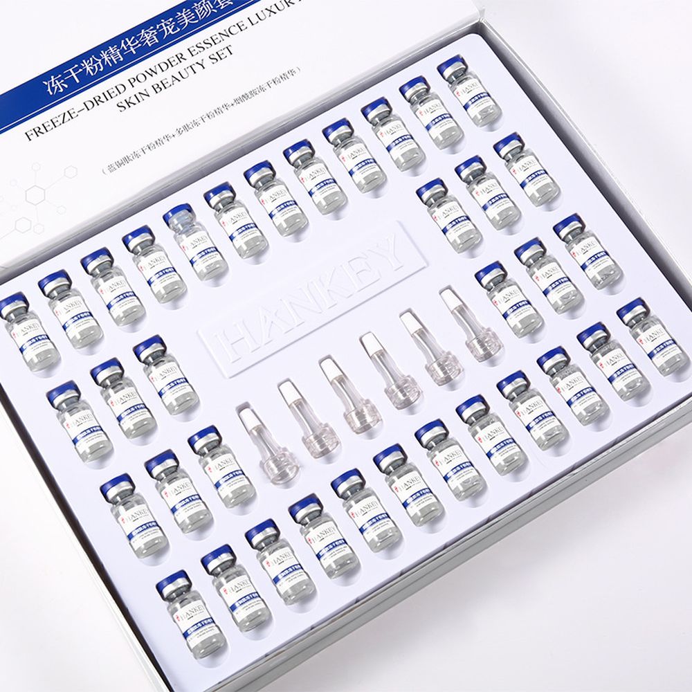 Blue Copper Peptide Lyophilized Powder Face Serum Set Whitening Anti-Wrinkle Lifting Nourishing Shrink Pore Face Serum Skin Care Blue Copper Peptide Lyophilized Powder Face Serum Set Whitening Anti-Wrinkle Lifting Nourishing Shrink Pore Face Serum Skin Care