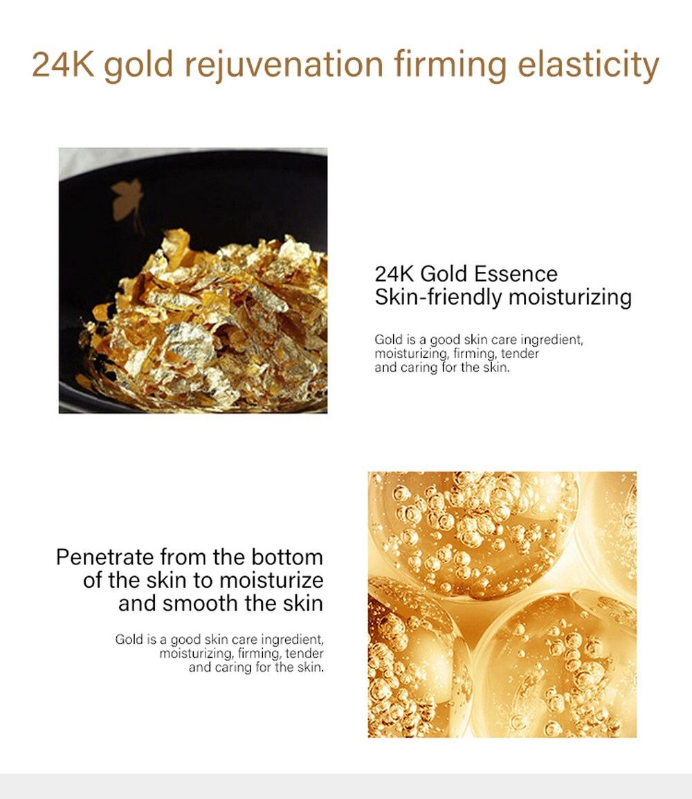 LAIKOU 5PCS 24K Gold Nicotinamide Skin Care Set Repairing Moisturizing Whitening Face Tonic Cream Anti-Aging Face Essence Care LAIKOU 5PCS 24K Gold Nicotinamide Skin Care Set Repairing Moisturizing Whitening Face Tonic Cream Anti-Aging Face Essence Care