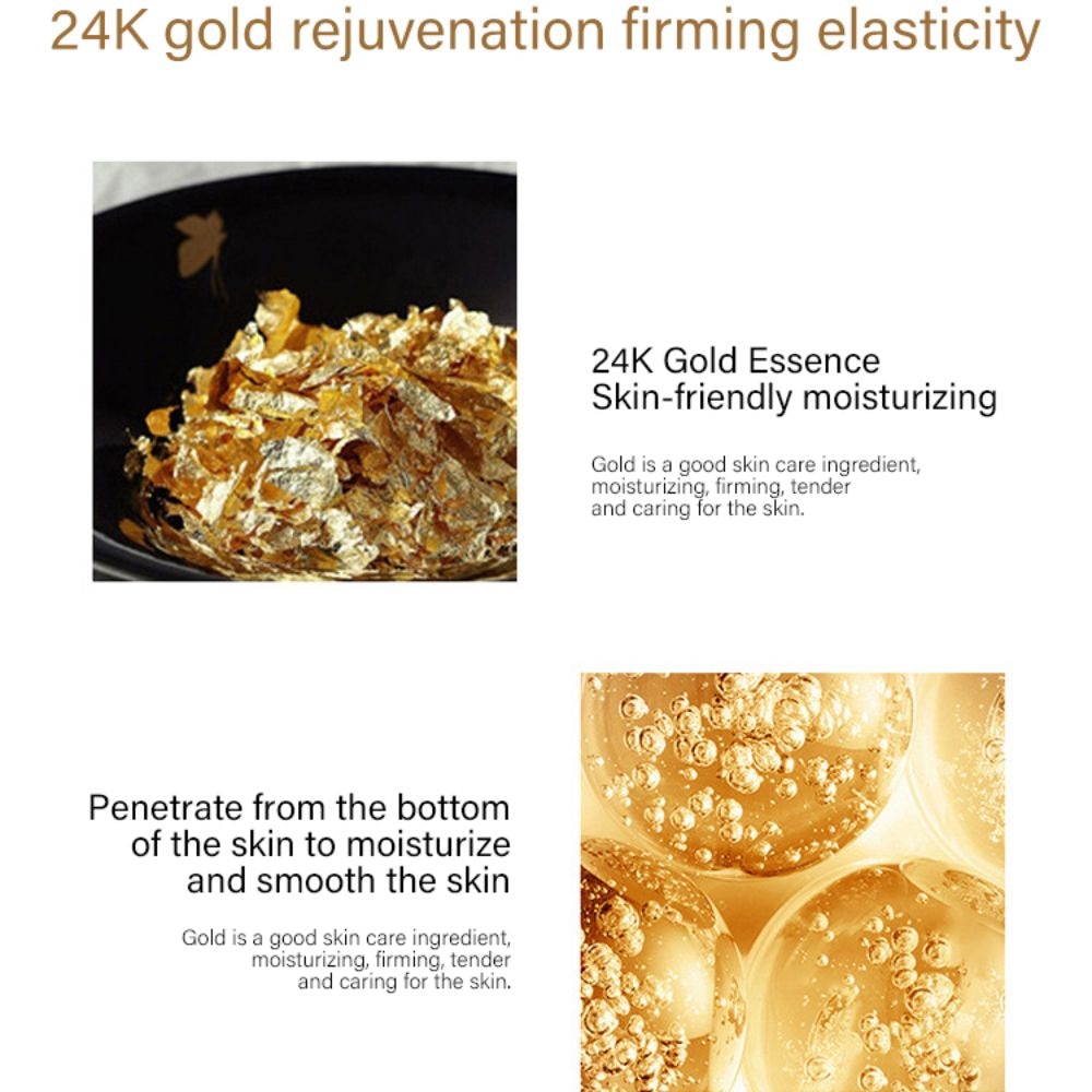 LAIKOU 5PCS 24K Gold Nicotinamide Skin Care Set Repairing Moisturizing Whitening Face Tonic Cream Anti-Aging Face Essence Care LAIKOU 5PCS 24K Gold Nicotinamide Skin Care Set Repairing Moisturizing Whitening Face Tonic Cream Anti-Aging Face Essence Care