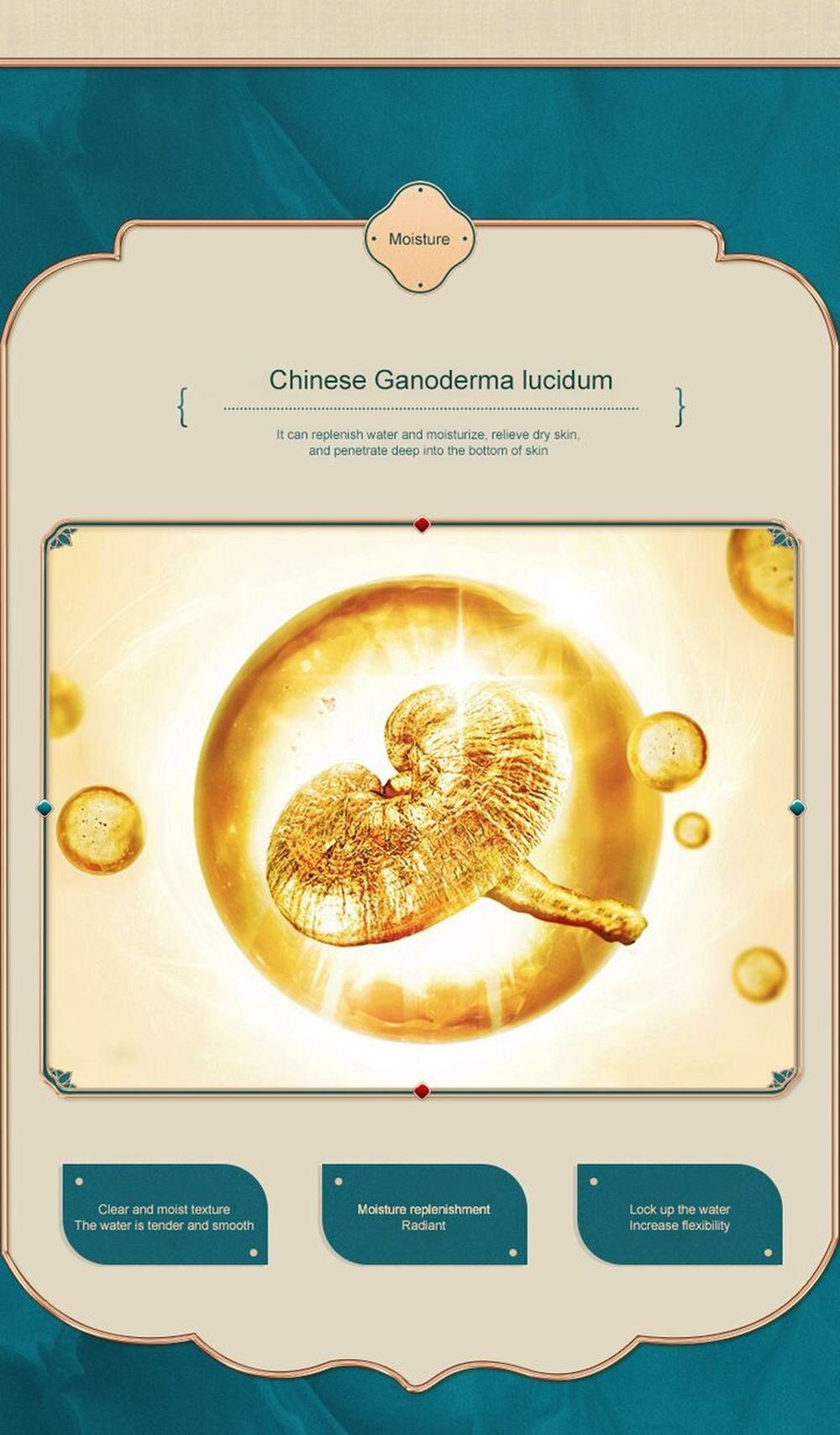 LAIKOU Ganoderma Lucidum 10PCS Face Skin Care Product Facial Cleanser Toner Essence Milk Essence Cream Eye Cream BB Cream Set