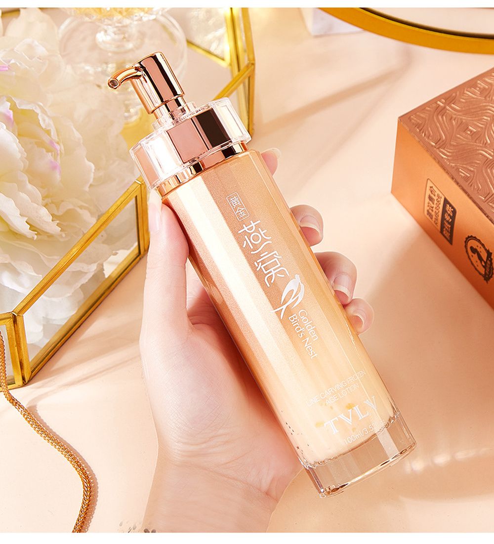 LAIKOU Golden Bird's Nest Thread Carving Skin Care Set 24K Gold Whitening Repairing Moisturizing Anti-Aging Face Essence Care LAIKOU Golden Bird's Nest Thread Carving Skin Care Set 24K Gold Whitening Repairing Moisturizing Anti-Aging Face Essence Care