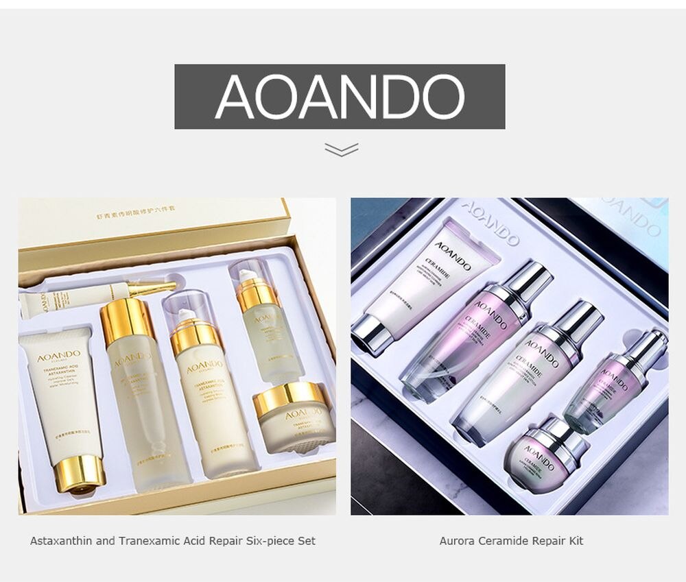 LAIKOU 6 To 12 Pcs Face Skin Care Product Set Repairing Anti-aging Wrinkle Moisturizing Shrink Pores Whitening Face Tonic Cream