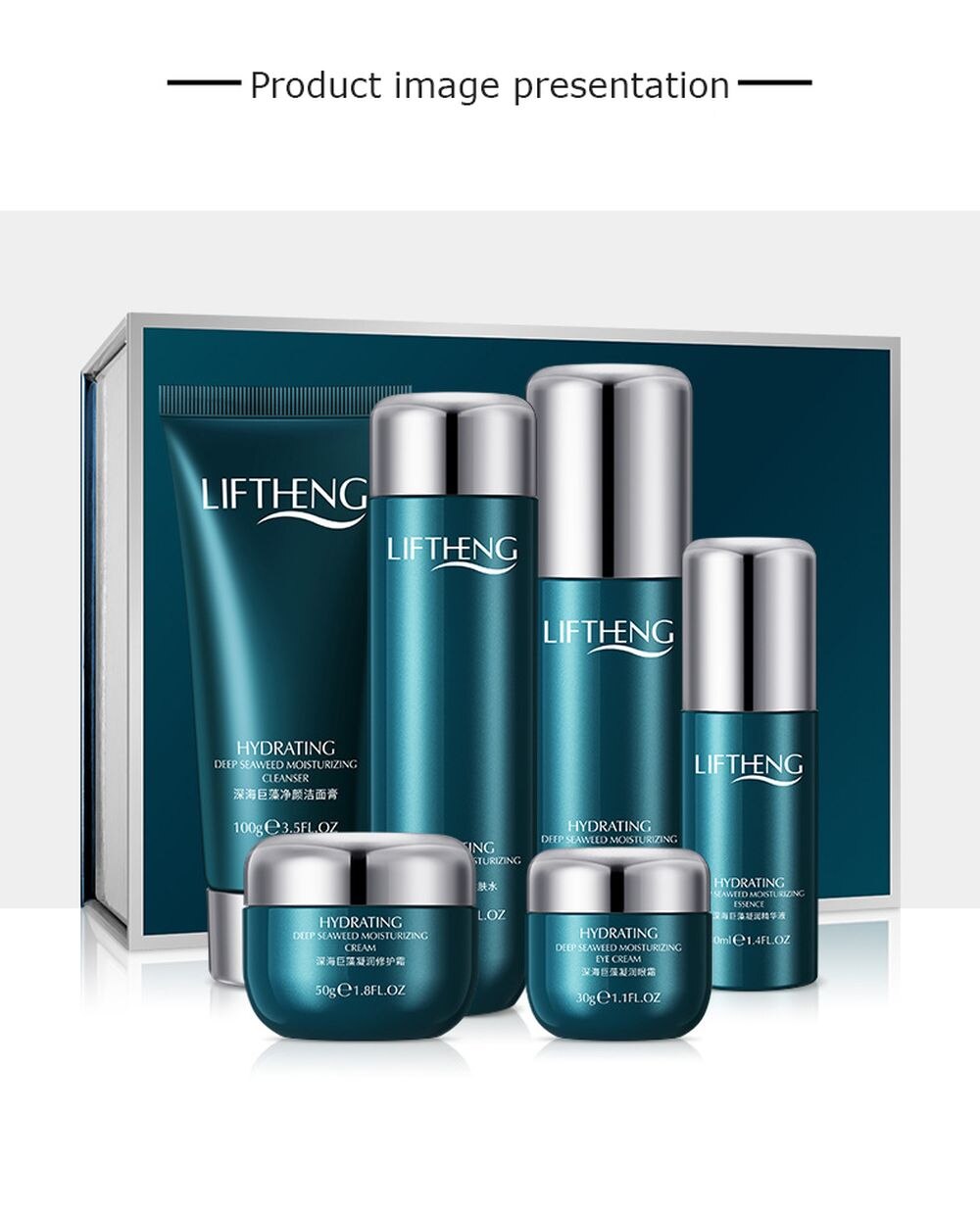 LAIKOU 6 To 12 Pcs Face Skin Care Product Set Repairing Anti-aging Wrinkle Moisturizing Shrink Pores Whitening Face Tonic Cream