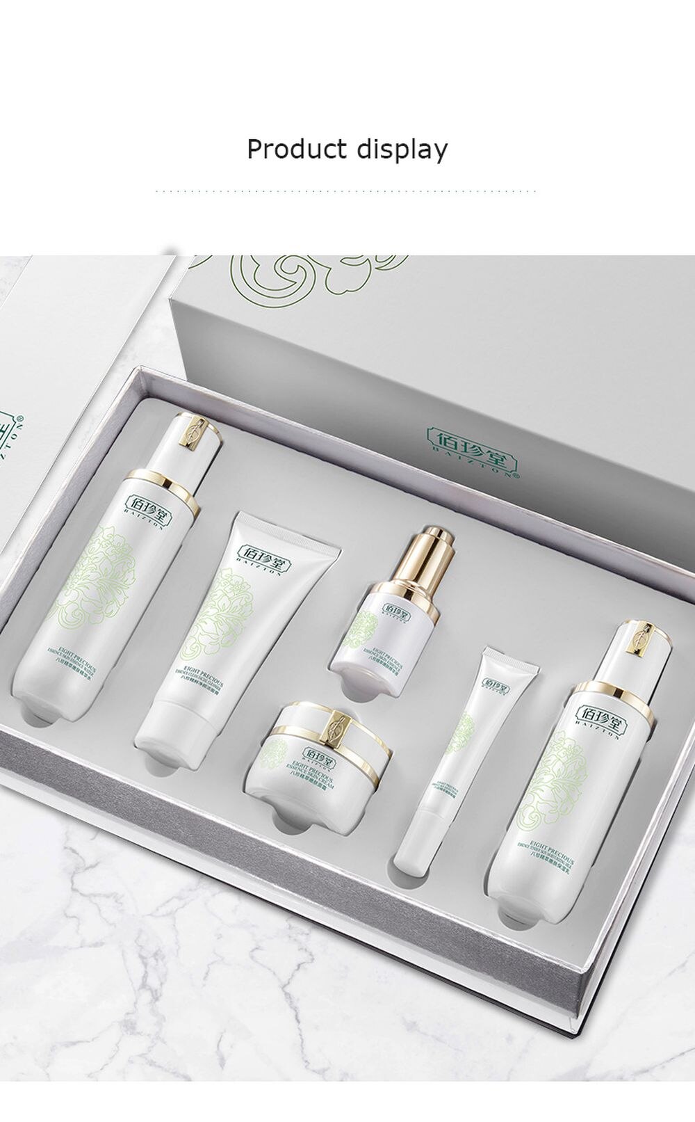 LAIKOU 6 To 12 Pcs Face Skin Care Product Set Repairing Anti-aging Wrinkle Moisturizing Shrink Pores Whitening Face Tonic Cream