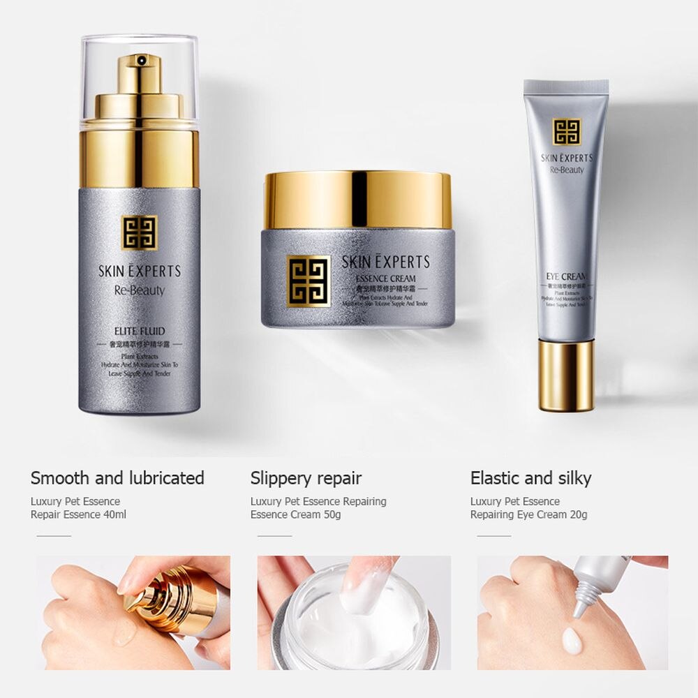 LAIKOU 5PCS Essence Repairing Skin Care Set Deep Cleaning Moisturizing Whitening Face Tonic Cream Anti-Aging Face Essence Care LAIKOU 5PCS Essence Repairing Skin Care Set Deep Cleaning Moisturizing Whitening Face Tonic Cream Anti-Aging Face Essence Care