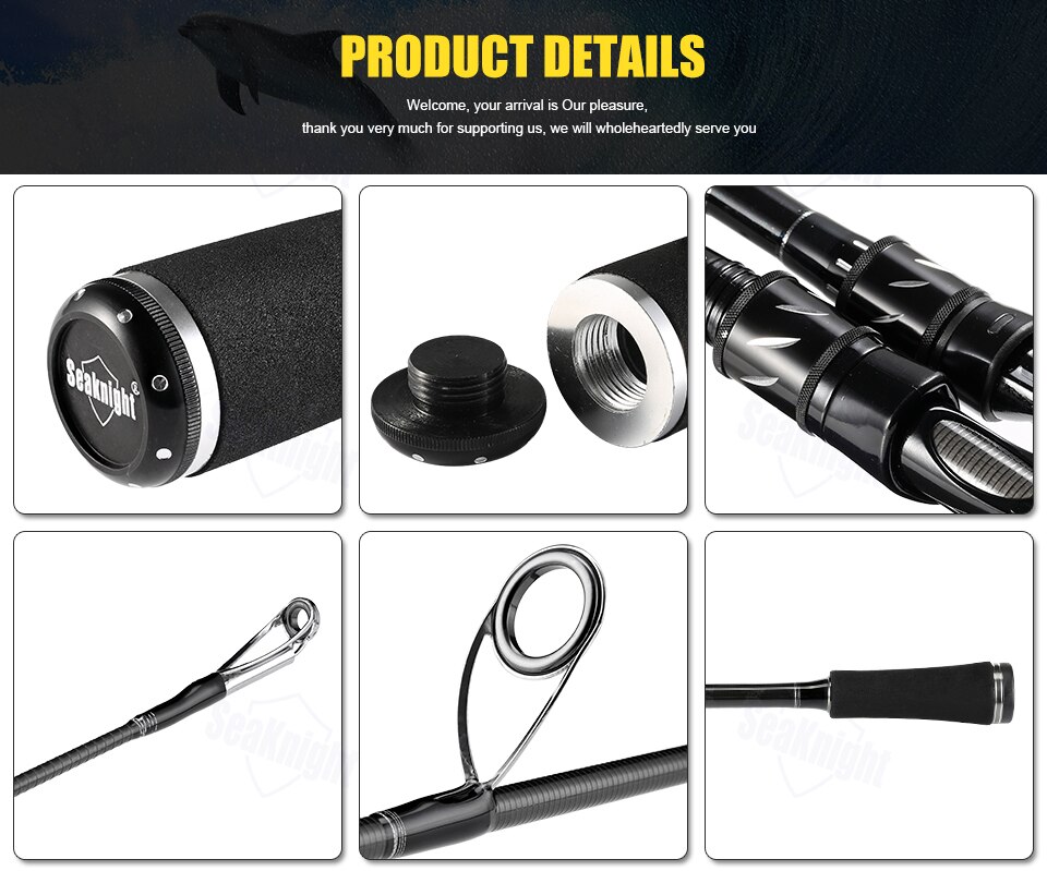 SeaKnight Sange II 2.1M 2.4M Carbon Rod Telescopic Lure Fishing Rod Casting Spinning Rod Travel Rod 7-25g 10-30g Fishing M MH