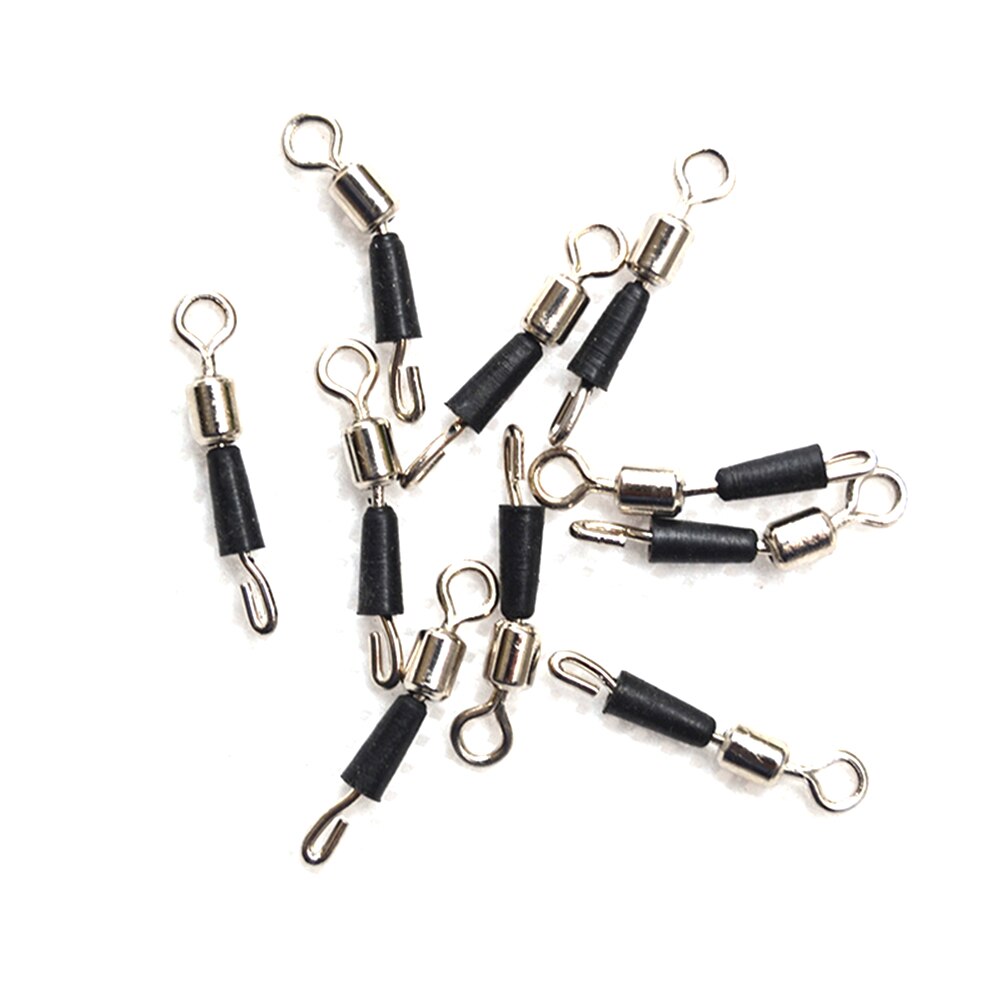 100-500Pcs/lot Ball Bearing Swivel Solid Rings Fishing Connector Ocean Boat Fishing Hooks Quick Fast Link Connector Pesca Tackle