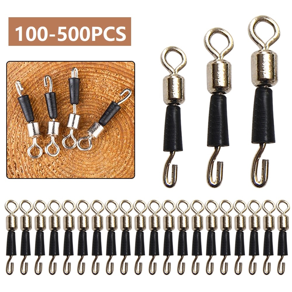 100-500Pcs/lot Ball Bearing Swivel Solid Rings Fishing Connector Ocean Boat Fishing Hooks Quick Fast Link Connector Pesca Tackle 100-500Pcs/lot Ball Bearing Swivel Solid Rings Fishing Connector Ocean Boat Fishing Hooks Quick Fast Link Connector Pesca Tackle