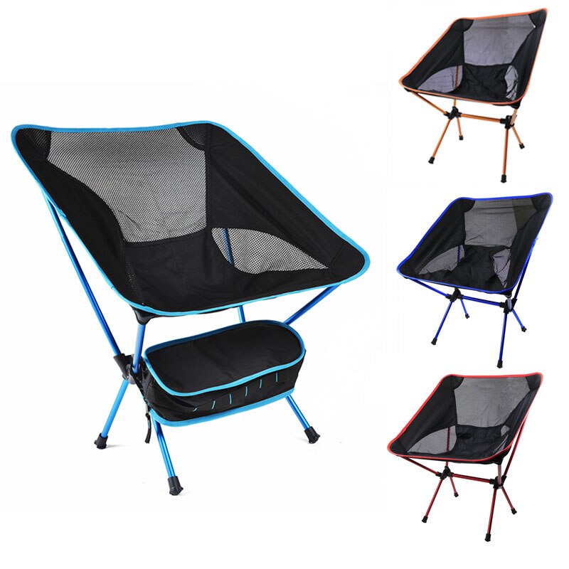 Travel Portable Folding Chair Outdoor Camping Chairs Oxford Cloth Ultralight Beach BBQ Hiking Picnic Seat Fishing Tools Chair