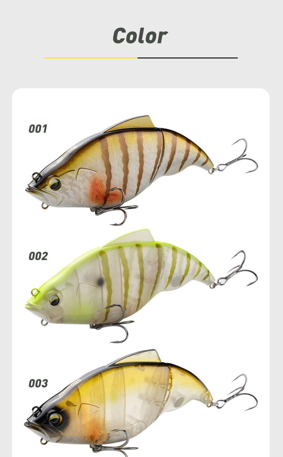 Johncoo Vibration 190mm Fishing Lure Lipless Wobbler for Pike Bass and Big bait Predator fishing lures a Fish Lure ARTIFICI BAIT