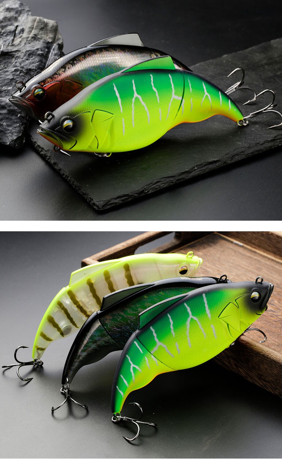 Johncoo Vibration 190mm Fishing Lure Lipless Wobbler for Pike Bass and Big bait Predator fishing lures a Fish Lure ARTIFICI BAIT