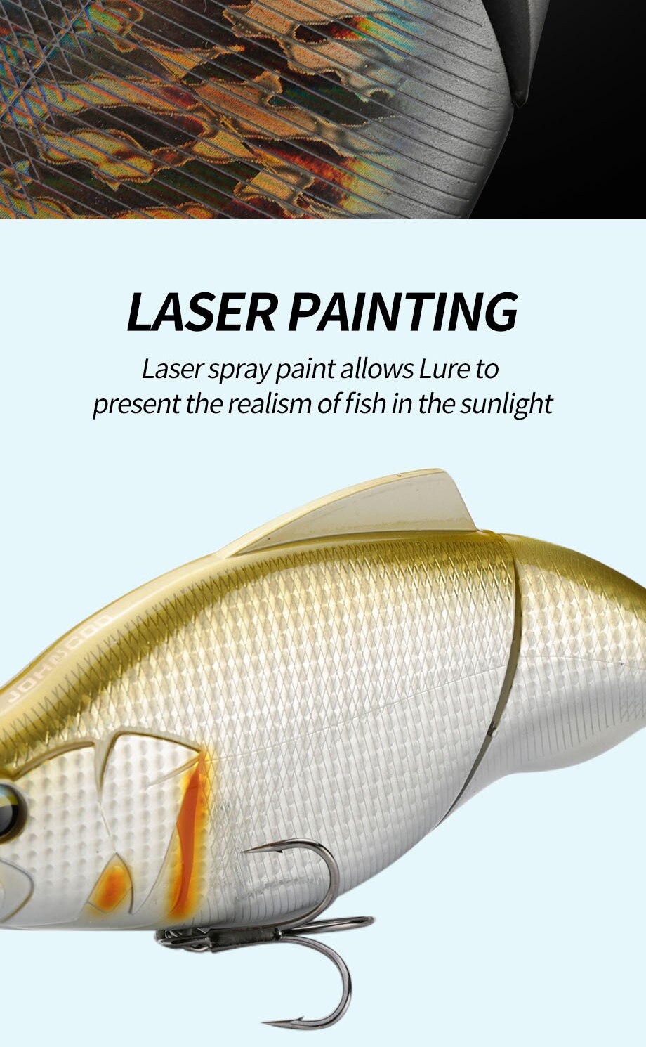 Johncoo Vibration 190mm Fishing Lure Lipless Wobbler for Pike Bass and Big bait Predator fishing lures a Fish Lure ARTIFICI BAIT