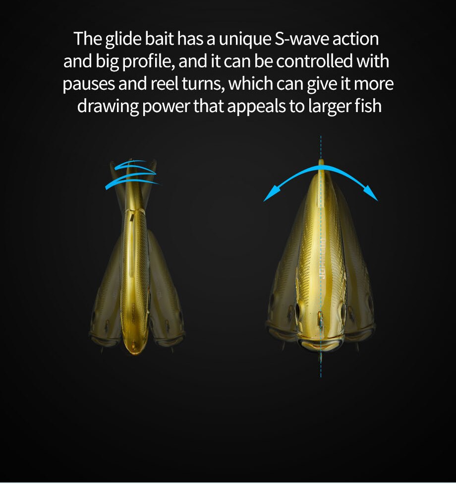 Johncoo Vibration 190mm Fishing Lure Lipless Wobbler for Pike Bass and Big bait Predator fishing lures a Fish Lure ARTIFICI BAIT