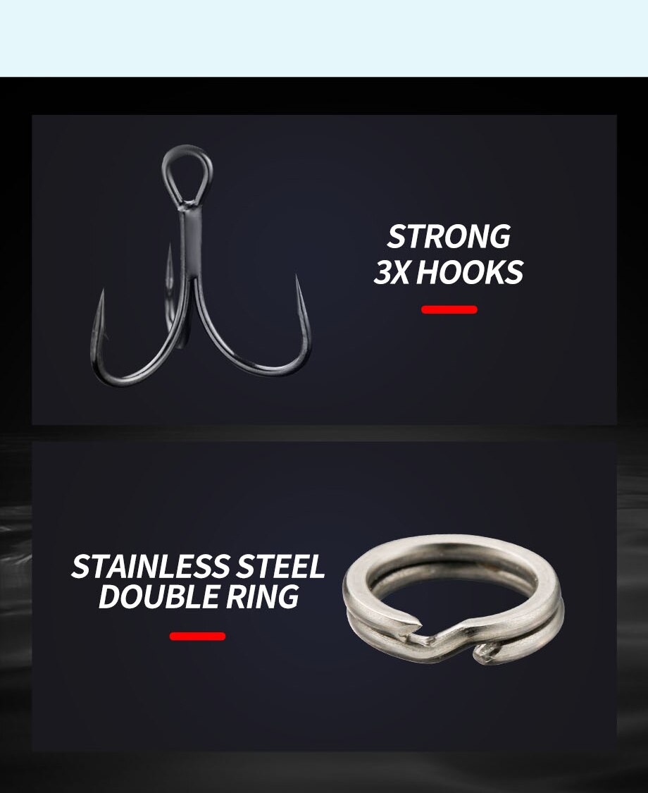 Johncoo Vibration 190mm Fishing Lure Lipless Wobbler for Pike Bass and Big bait Predator fishing lures a Fish Lure ARTIFICI BAIT