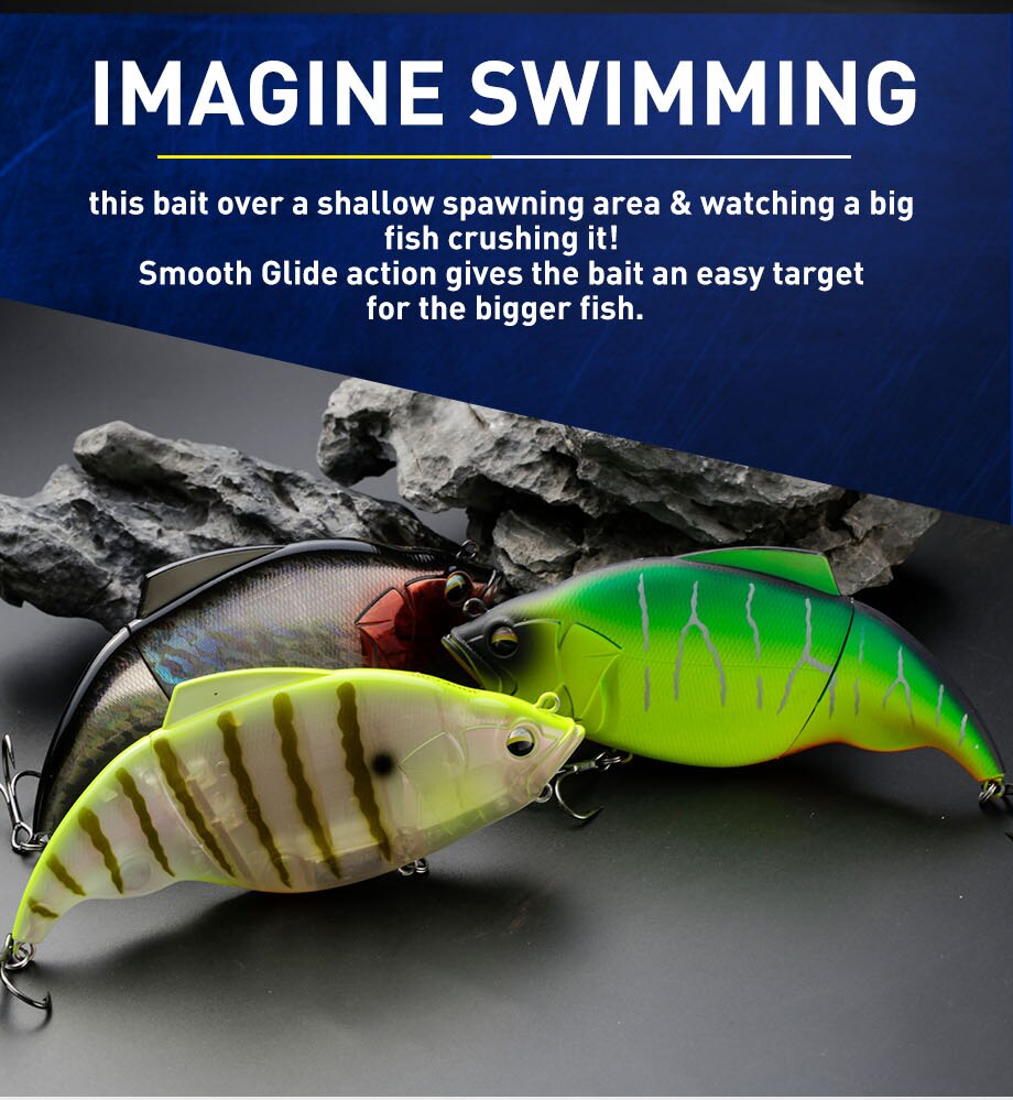 Johncoo Vibration 190mm Fishing Lure Lipless Wobbler for Pike Bass and Big bait Predator fishing lures a Fish Lure ARTIFICI BAIT