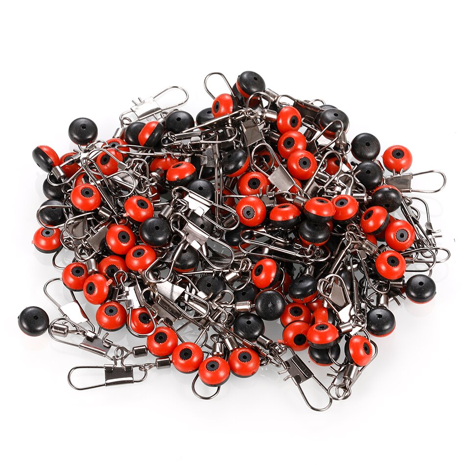 100PCS Fishing Float Bobber Stops Space Beans Swivel Connectors Wobbler Sea Fishing Saltwater Metal Plastic Tools Accessories 100PCS Fishing Float Bobber Stops Space Beans Swivel Connectors Wobbler Sea Fishing Saltwater Metal Plastic Tools Accessories