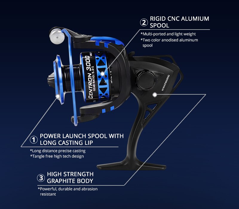 KastKing Centron & Summer One Way Clutch System Low Profile Spinning Reel 9+1 Ball Bearings Max Drag 8KG Carp Fishing Reel KastKing Centron & Summer One Way Clutch System Low Profile Spinning Reel 9+1 Ball Bearings Max Drag 8KG Carp Fishing Reel