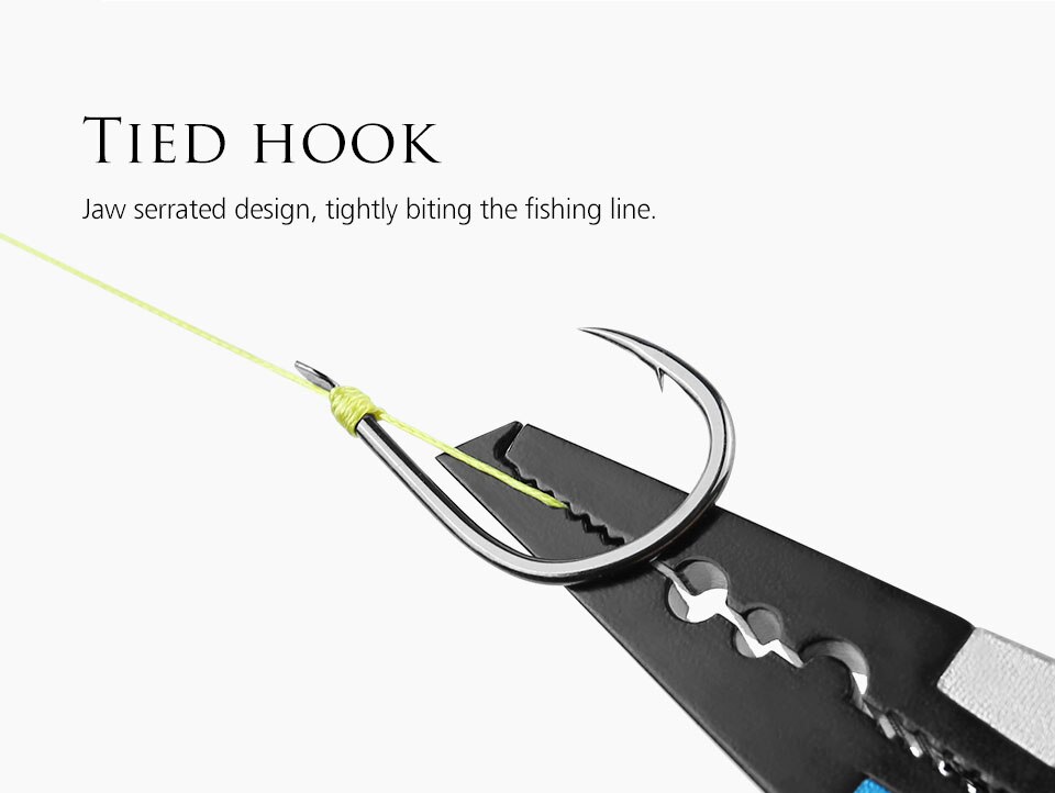 LINNHUE Best Aluminum Alloy Fishing Pliers Grip Set Fishing Tackle Hook Recover Cutter Line Split Ring Fishing Tool Accessories