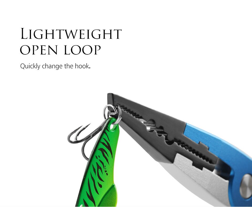 LINNHUE Best Aluminum Alloy Fishing Pliers Grip Set Fishing Tackle Hook Recover Cutter Line Split Ring Fishing Tool Accessories