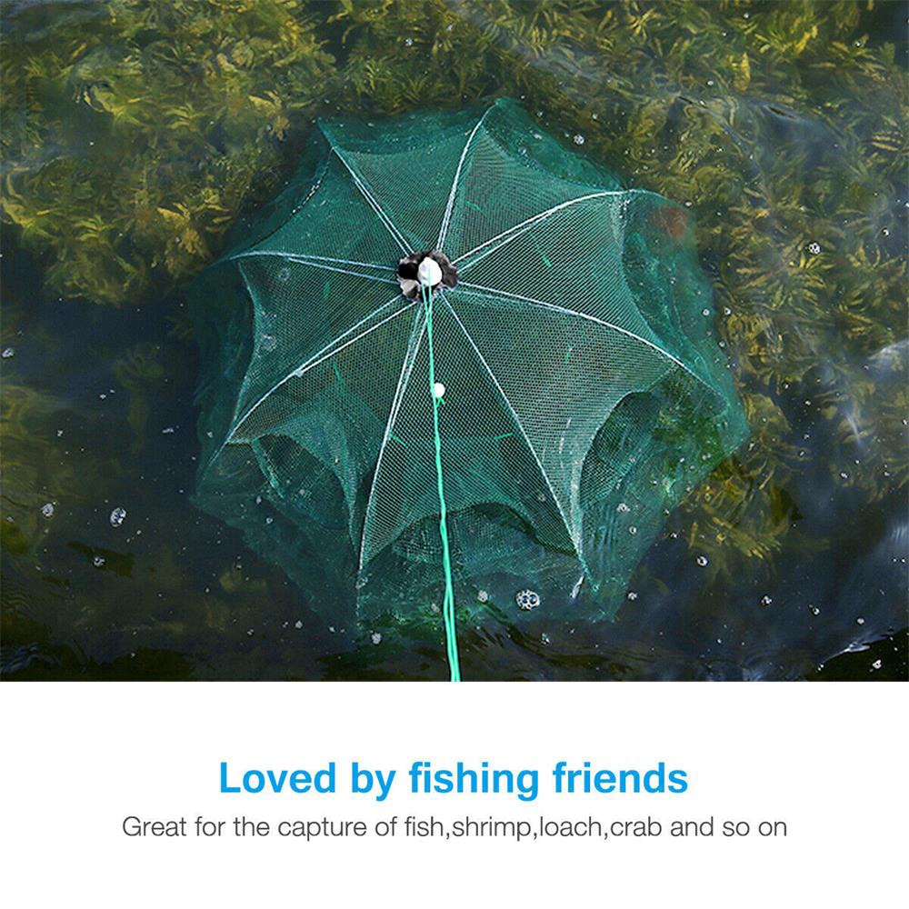 4-20 Hole Folding Portable Hexagonal Net Fishing Net Casting Crayfish Catcher Fish Trap Shrimp Catcher Tank Cage Net 4-20 Hole Folding Portable Hexagonal Net Fishing Net Casting Crayfish Catcher Fish Trap Shrimp Catcher Tank Cage Net