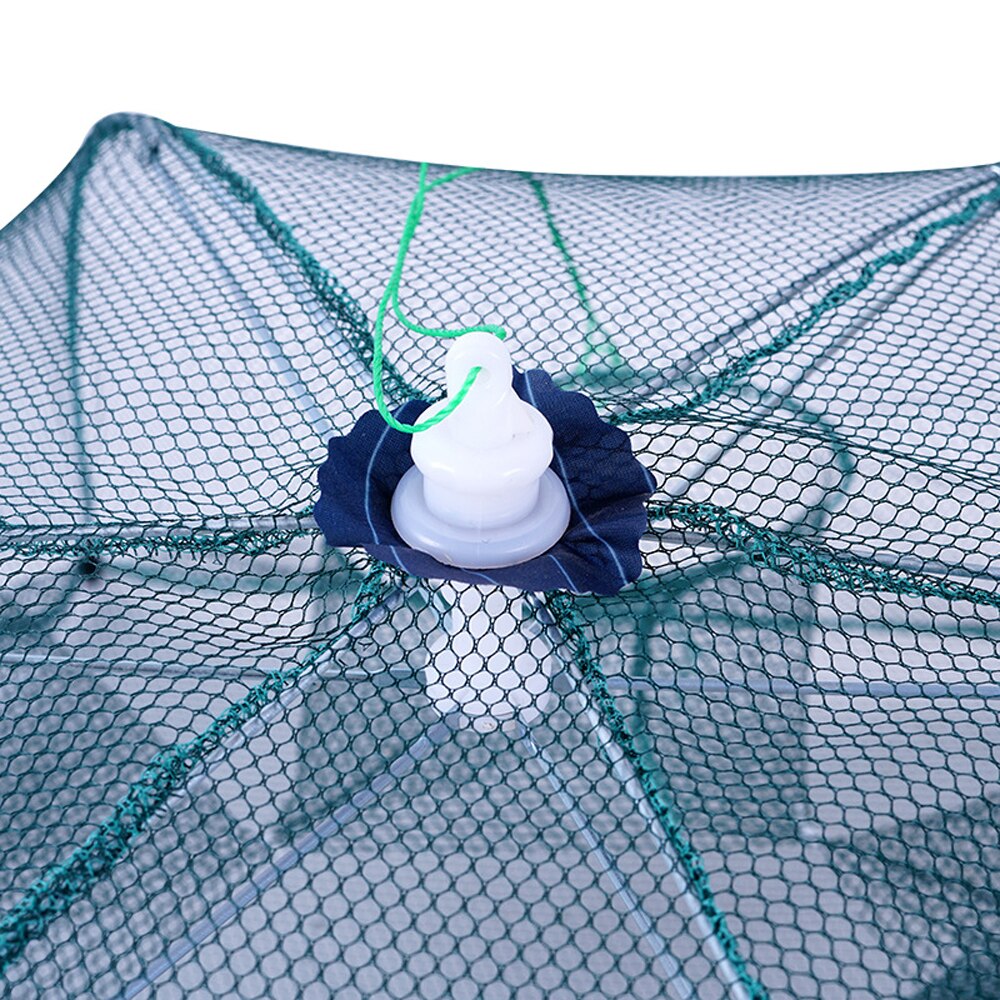 4-20 Hole Folding Portable Hexagonal Net Fishing Net Casting Crayfish Catcher Fish Trap Shrimp Catcher Tank Cage Net