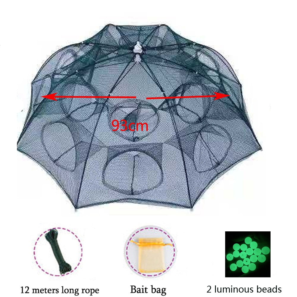 4-20 Hole Folding Portable Hexagonal Net Fishing Net Casting Crayfish Catcher Fish Trap Shrimp Catcher Tank Cage Net 4-20 Hole Folding Portable Hexagonal Net Fishing Net Casting Crayfish Catcher Fish Trap Shrimp Catcher Tank Cage Net