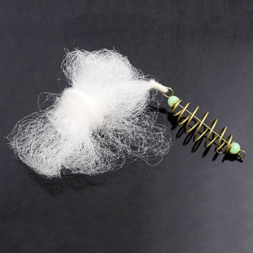 Portable Fishing Net Trap Luminous Bead Copper Spring Shoal Netting Fishnet Tackle No Need Hook Fishing Tool