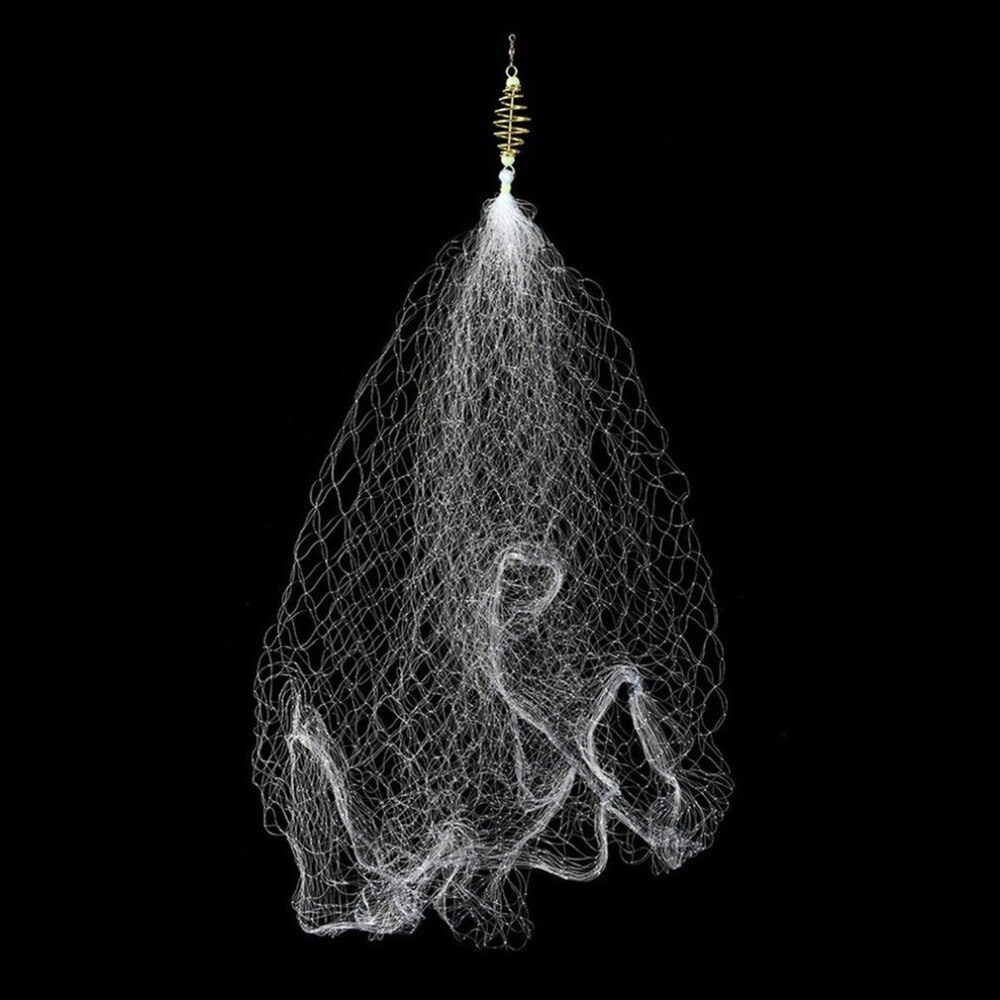 Portable Fishing Net Trap Luminous Bead Copper Spring Shoal Netting Fishnet Tackle No Need Hook Fishing Tool