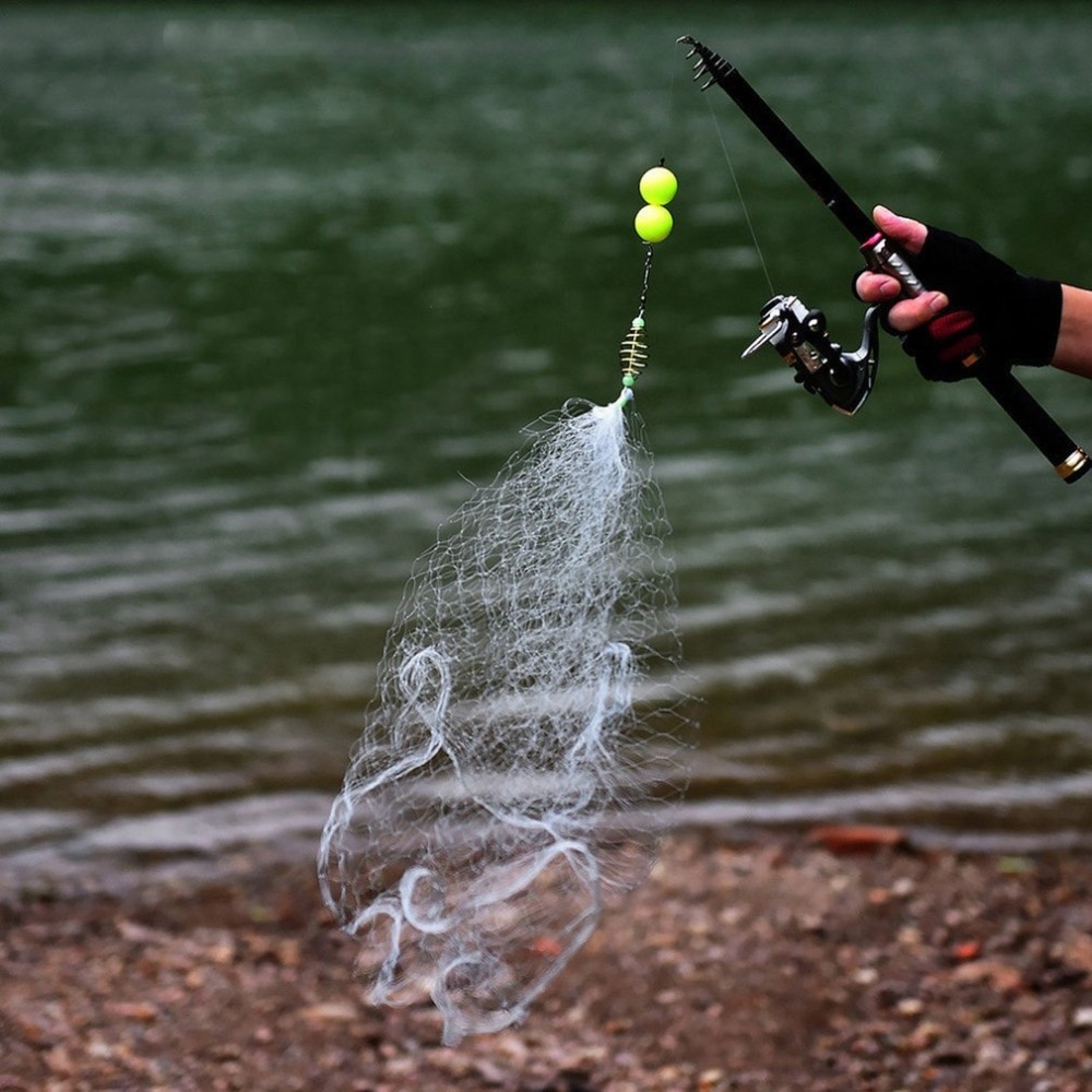 Portable Fishing Net Trap Luminous Bead Copper Spring Shoal Netting Fishnet Tackle No Need Hook Fishing Tool Portable Fishing Net Trap Luminous Bead Copper Spring Shoal Netting Fishnet Tackle No Need Hook Fishing Tool