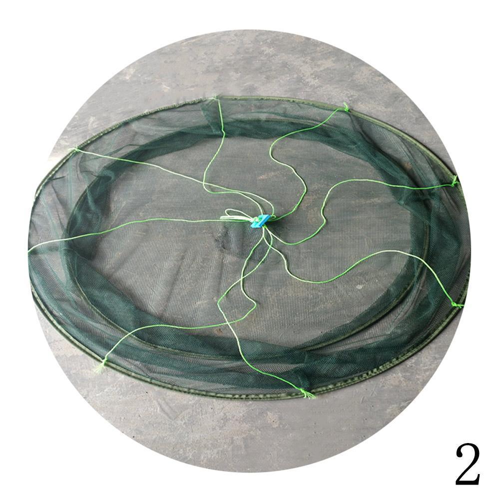 Foldable Drop Net Fishing Landing Prawn Bait Crab Shrimp Pier Harbour Pond Mesh for Vertical Shore Use