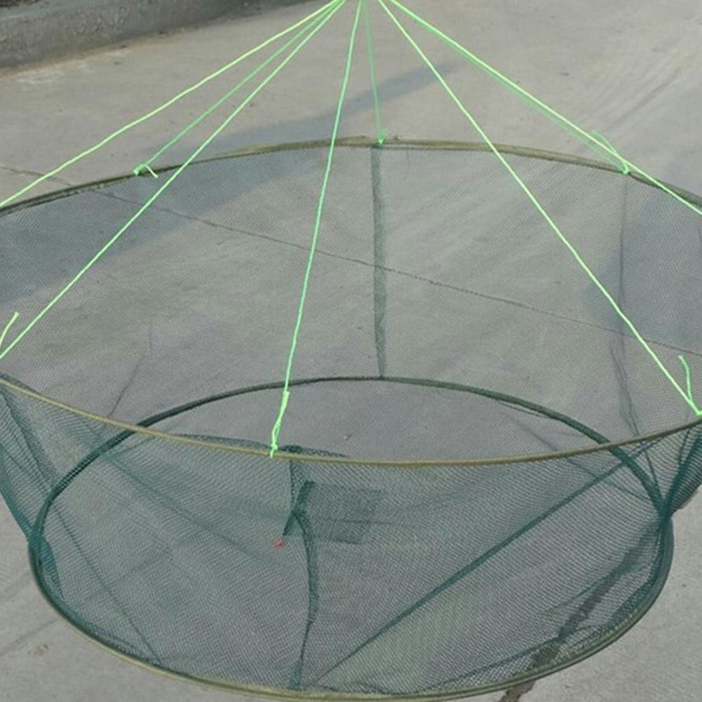 Foldable Drop Net Fishing Landing Prawn Bait Crab Shrimp Pier Harbour Pond Mesh for Vertical Shore Use
