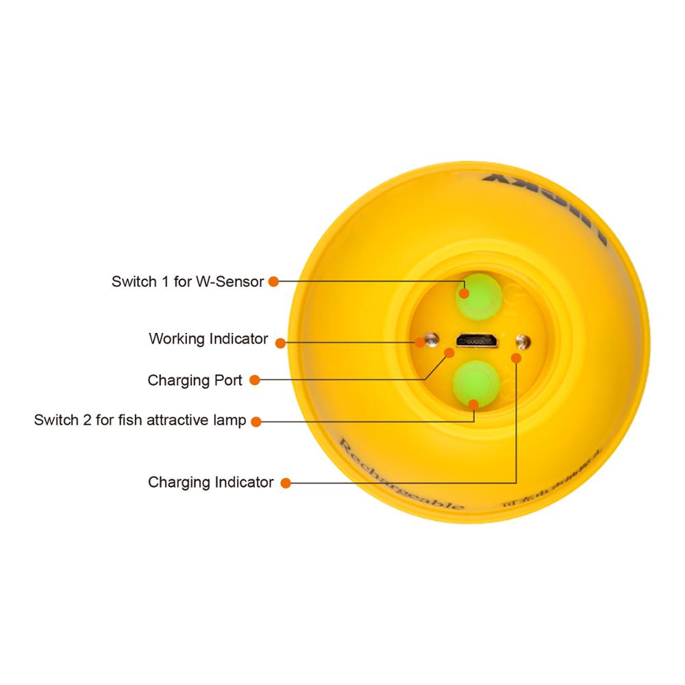 LUCKY FF1108-1CWLA Rechargeable Wireless Sonar for Fishing 45M Water Depth Echo Sounder Fishing Finder Portable Fish Finder LUCKY FF1108-1CWLA Rechargeable Wireless Sonar for Fishing 45M Water Depth Echo Sounder Fishing Finder Portable Fish Finder