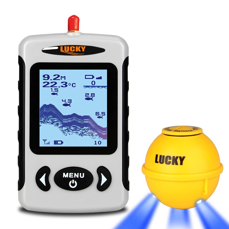 Lucky FFW718& FFW718LA Wireless Portable Fish Finder 45M/135FT Sonar Depth Sounder Alarm Ocean River Lake Lucky FFW718& FFW718LA Wireless Portable Fish Finder 45M/135FT Sonar Depth Sounder Alarm Ocean River Lake
