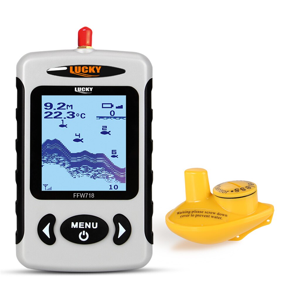 Lucky FFW718& FFW718LA Wireless Portable Fish Finder 45M/135FT Sonar Depth Sounder Alarm Ocean River Lake Lucky FFW718& FFW718LA Wireless Portable Fish Finder 45M/135FT Sonar Depth Sounder Alarm Ocean River Lake
