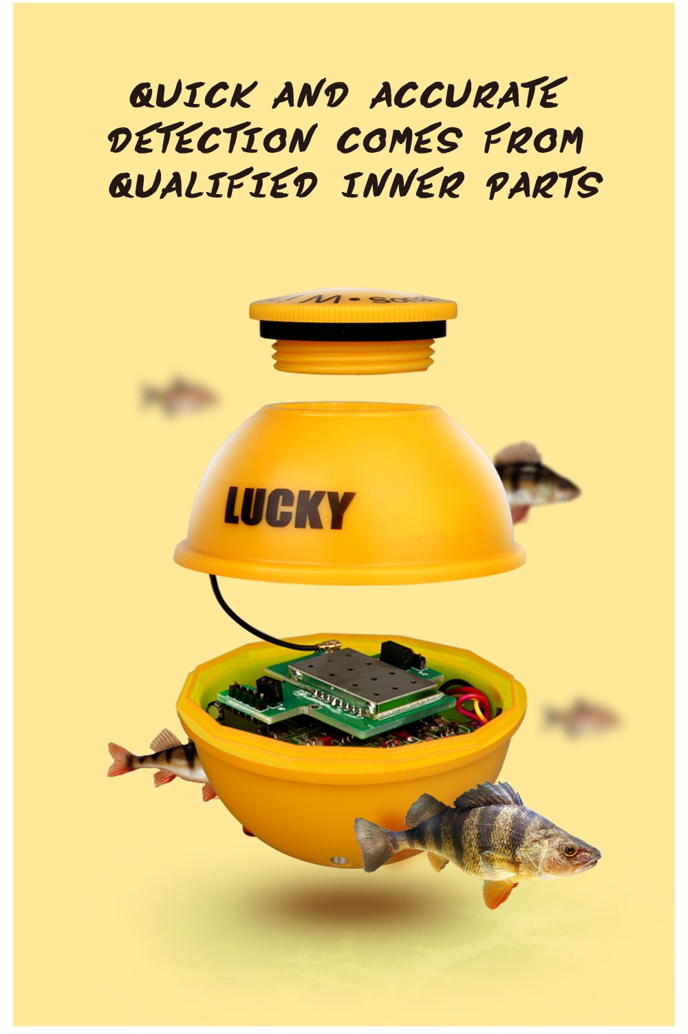 Lucky FFW718& FFW718LA Wireless Portable Fish Finder 45M/135FT Sonar Depth Sounder Alarm Ocean River Lake Lucky FFW718& FFW718LA Wireless Portable Fish Finder 45M/135FT Sonar Depth Sounder Alarm Ocean River Lake